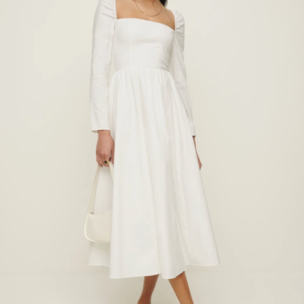 Reformation - Elly Dress -  White